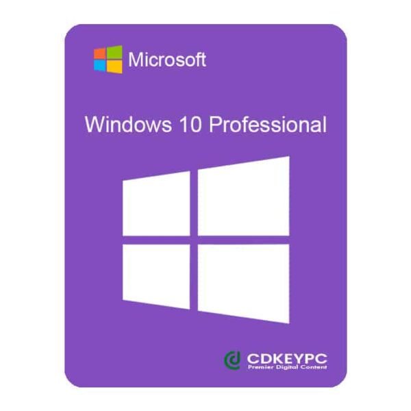 Windows 10 Professional 1PC Lifetime License Key