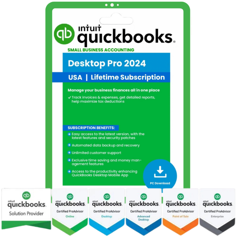 QuickBooks Desktop Pro 2024 Lifetime Activation