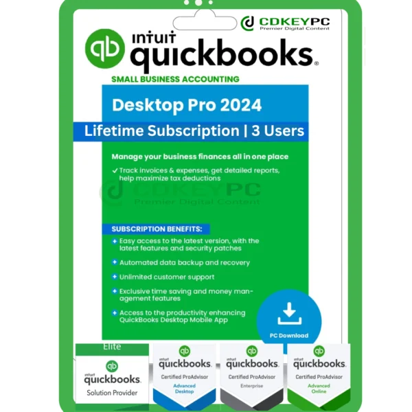 QuickBooks Desktop Pro 2024 Lifetime Activation