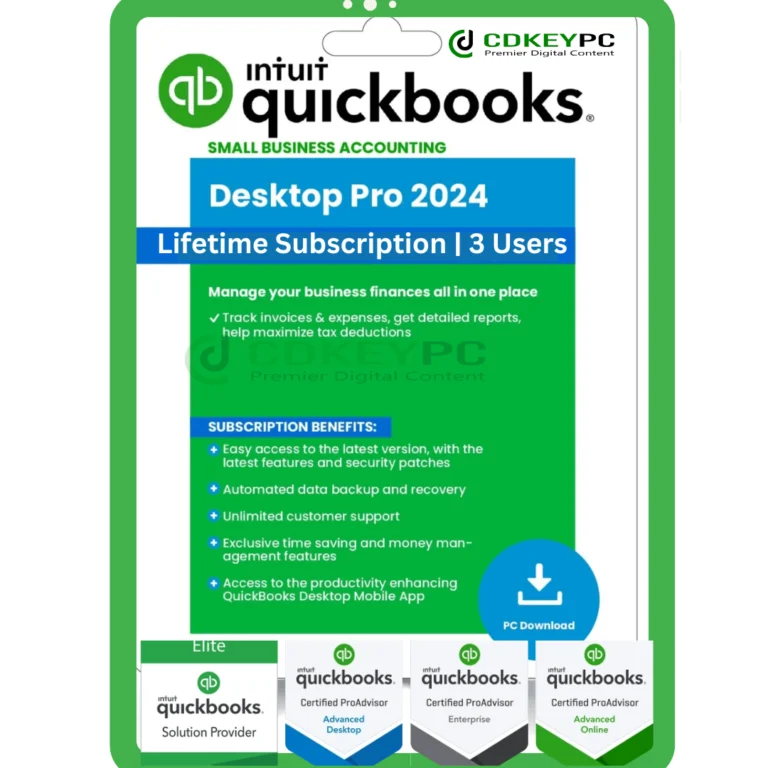 QuickBooks Desktop Pro 2024 Lifetime Activation